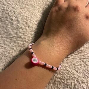 💖Handmade Pink Pomegranate Stretchy Bracelet💖